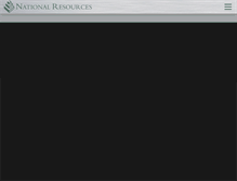 Tablet Screenshot of nationalresources.com